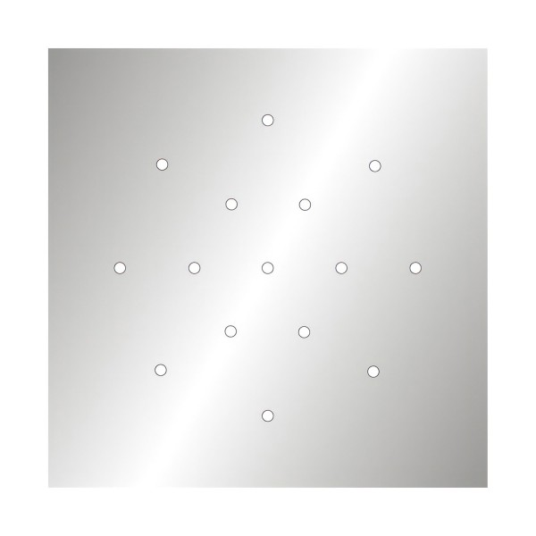 15 Holes - EXTRA LARGE Square Ceiling Canopy Kit - Rose One System