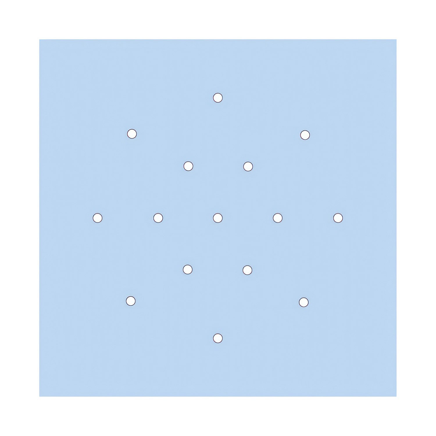 15 Holes - EXTRA LARGE Square Ceiling Canopy Kit - Rose One System