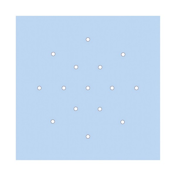 15 Holes - EXTRA LARGE Square Ceiling Canopy Kit - Rose One System