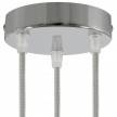 Classic 3-hole Round Metal Ceiling Canopy Kit