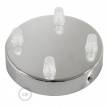 Classic 4-hole Round Metal Ceiling Canopy Kit