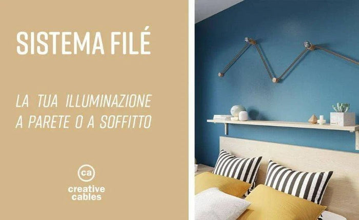 Sistema Filé per la tua illuminazione a parete - Creative Cables