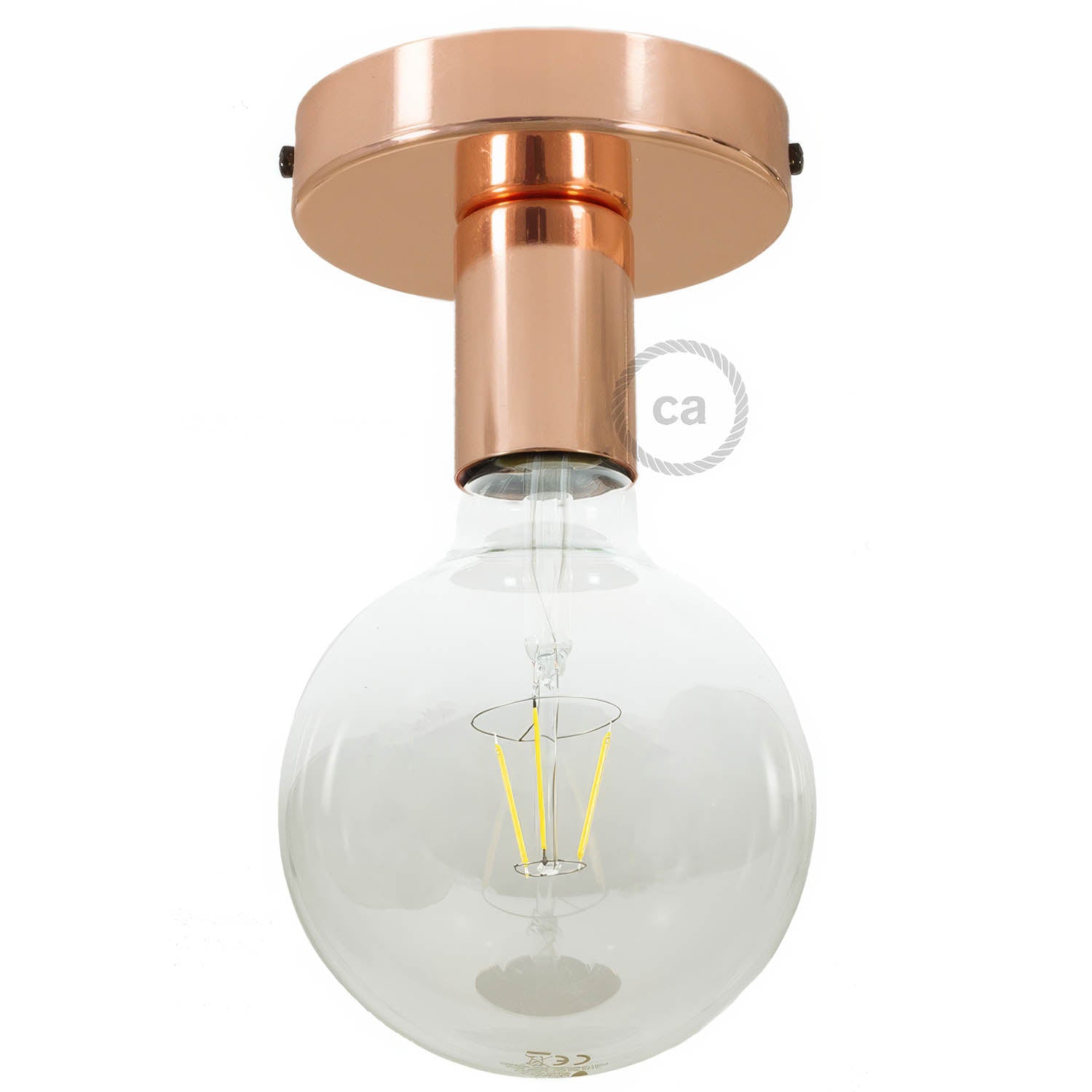 Fermaluce Metal,wall or ceiling flush light - Copper