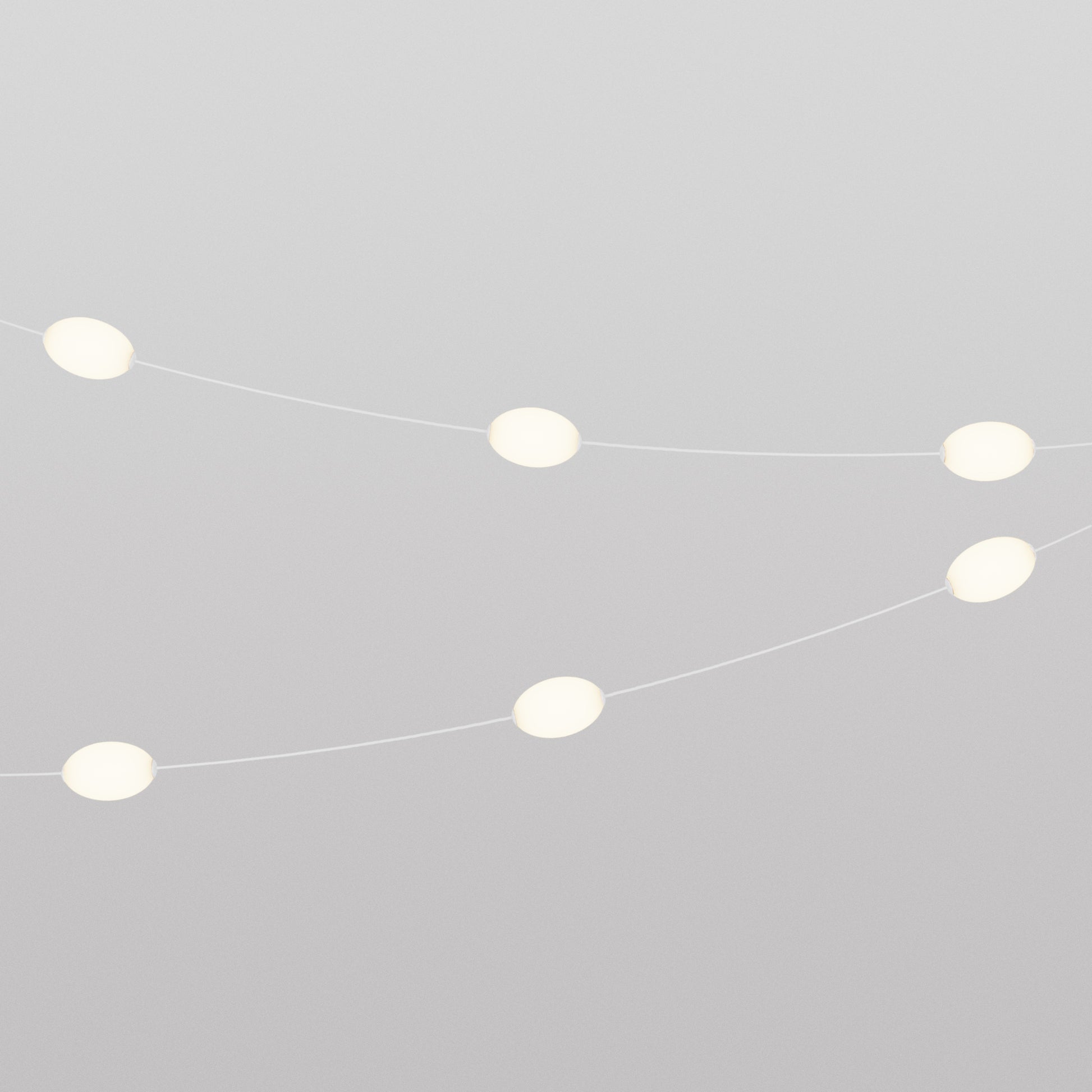 Outdoor 6-Light String Light for wet locations White Sand, Power supply with US plug - Marina6
