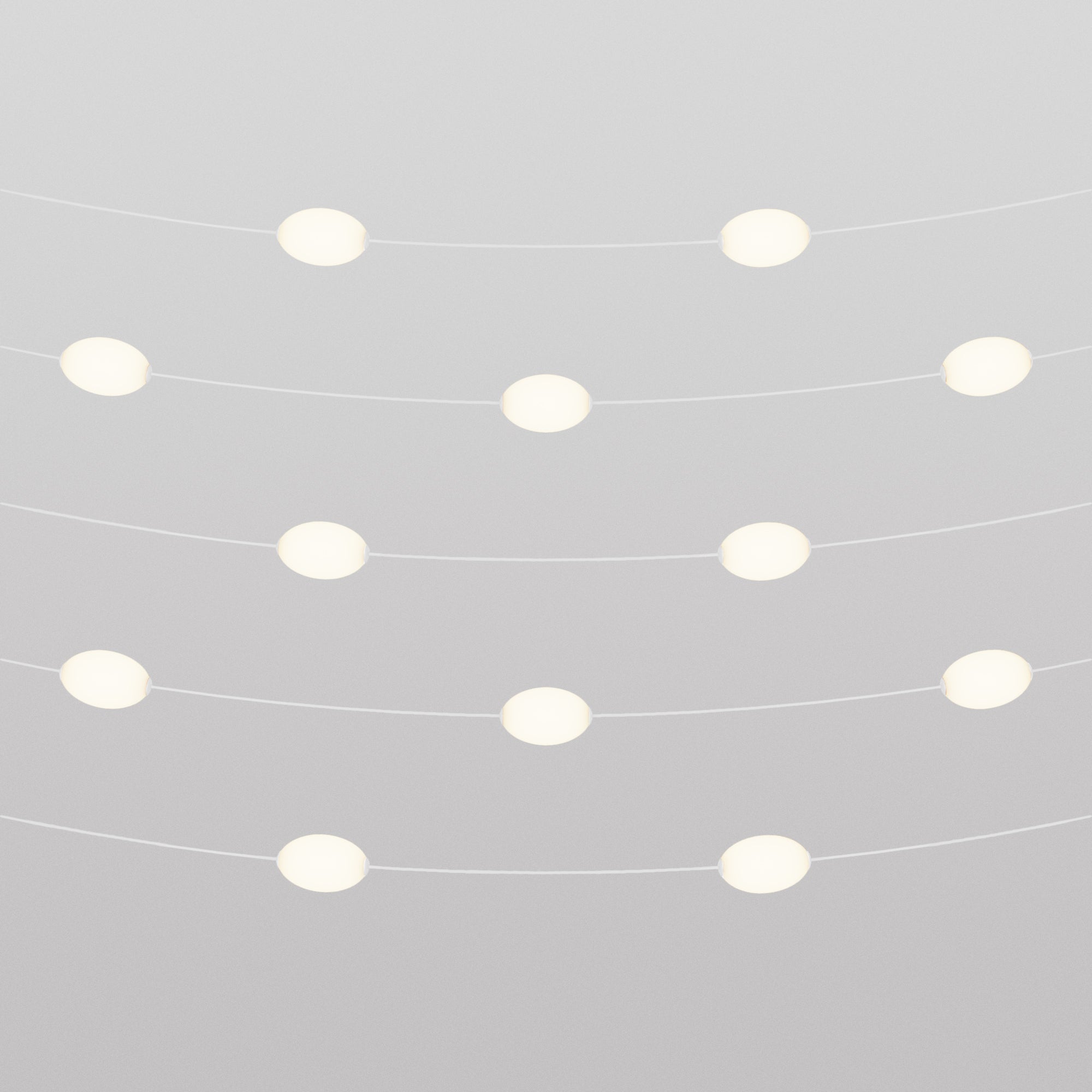 Outdoor 12-Light String Light for wet locations White Sand, Power supply with US plug - Marina12