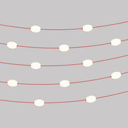 Outdoor 12-Light String Light for wet locations Starfish Red, Power supply with US plug - Marina12