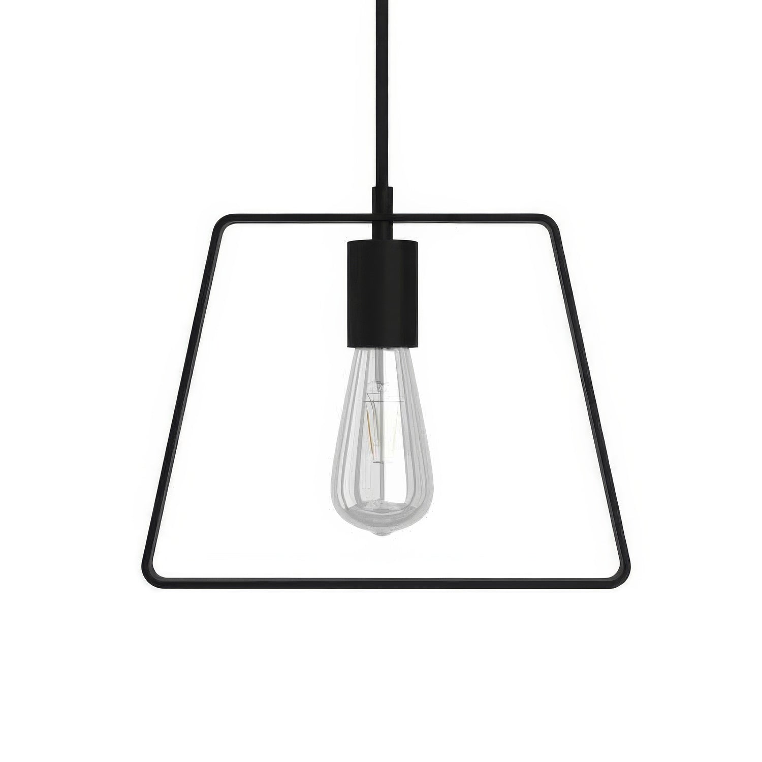 Pendant lamp with textile cable, Duedì Base lampshade and metal details - Black