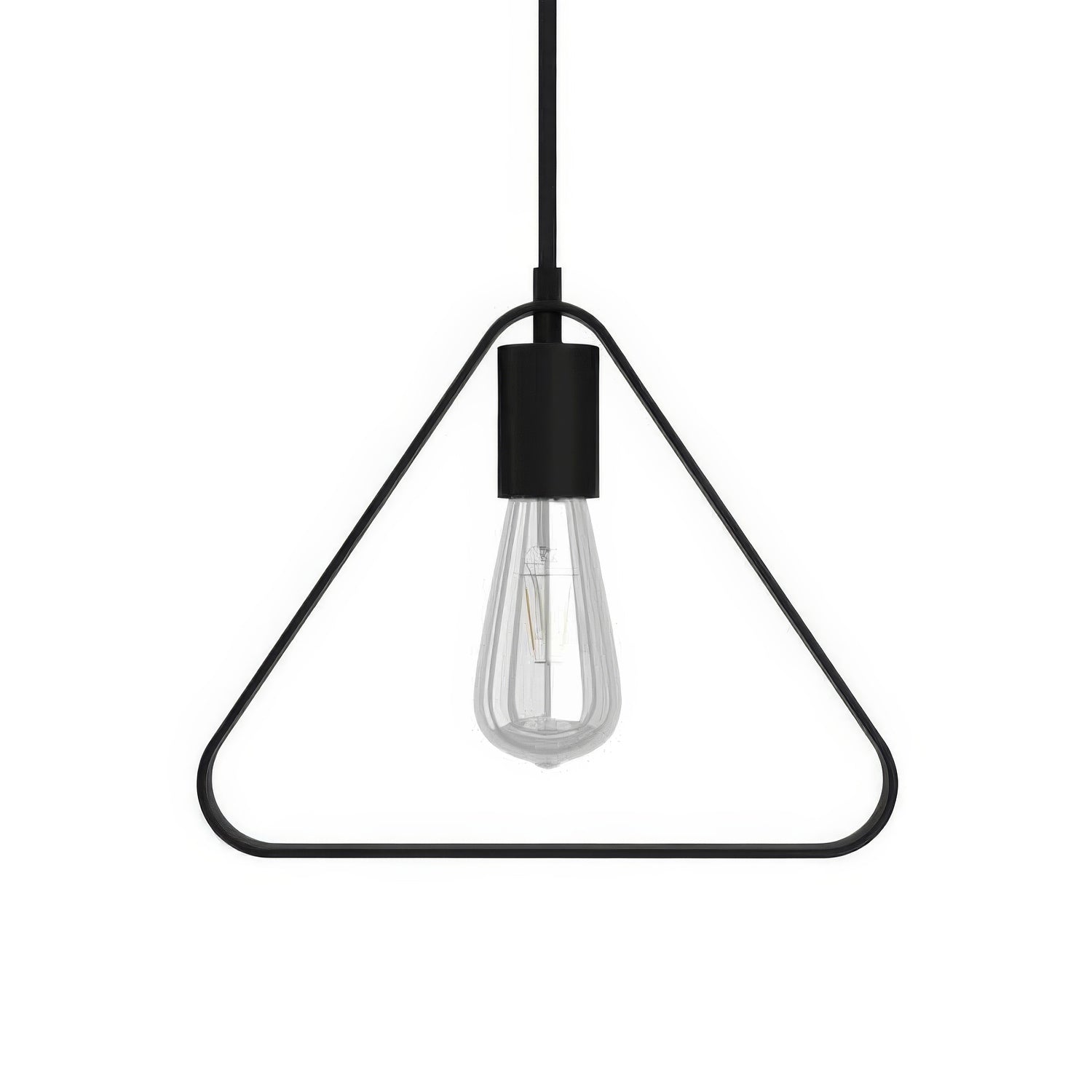 Pendant lamp with textile cable, Duedì Apex lampshade and metal details - Black