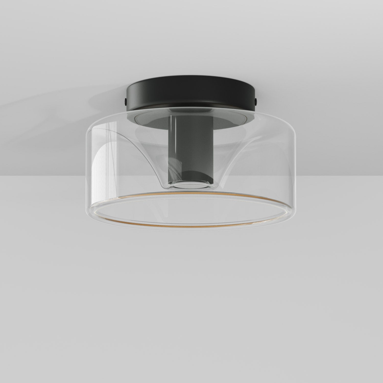 Fermaluce wall lamp Black with G02 bulb