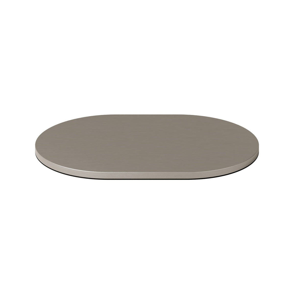 Oval metal base for lamp - Satin titanium – Creative Cables