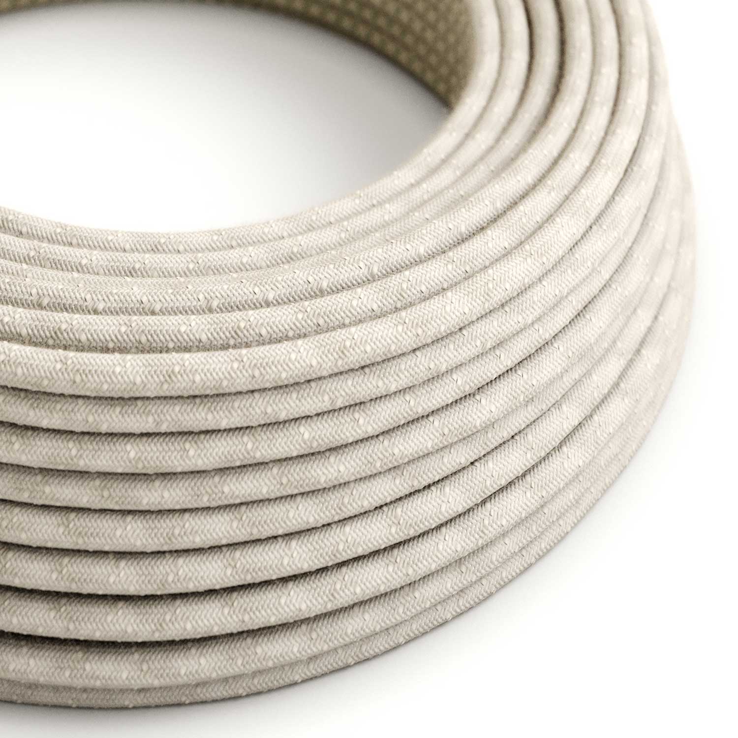 Cloth Covered Wire - Natural Linen RN01 - UL Listed