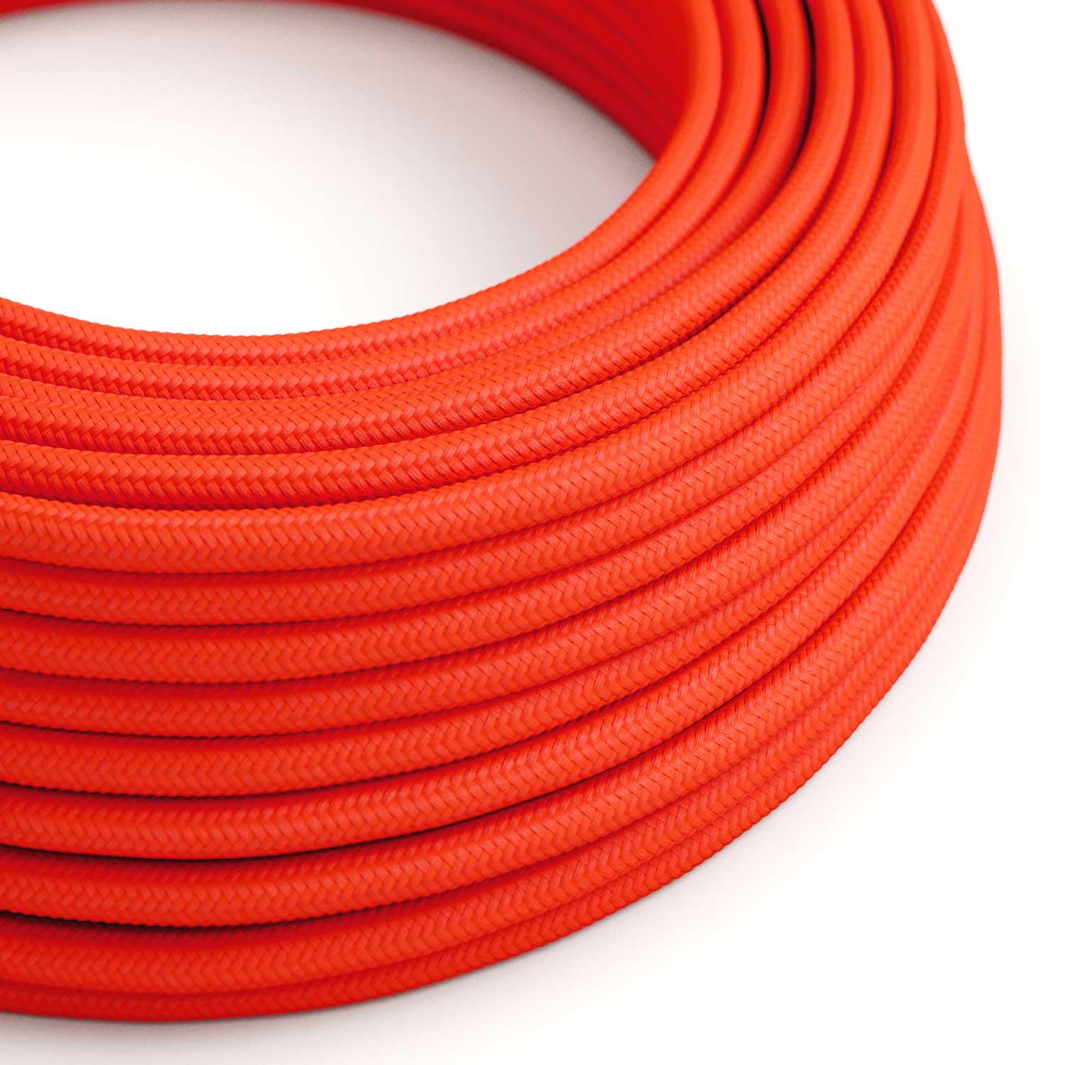 Cloth Covered Wire - Neon Orange RF15 - UL Listed