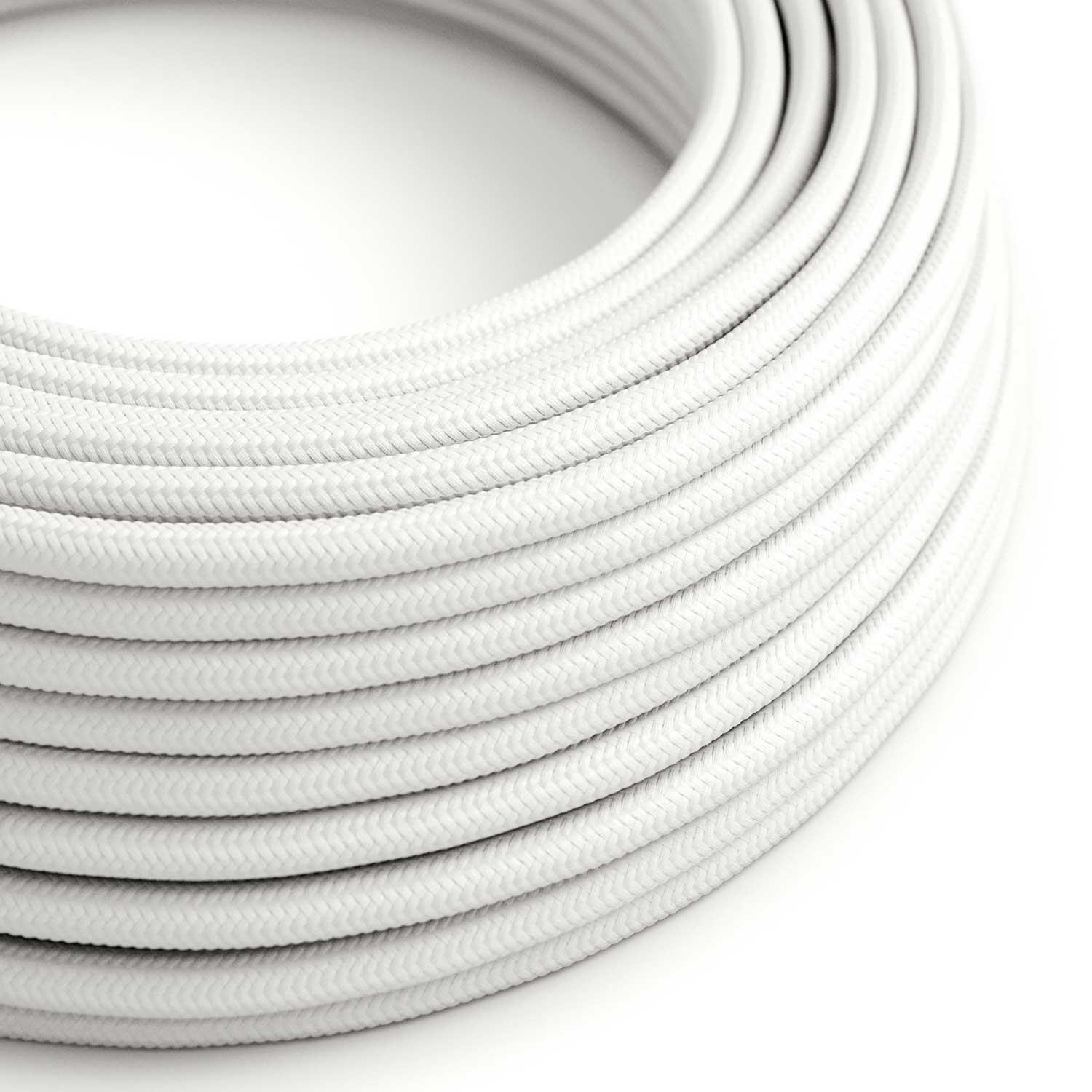 Cloth Covered Wire - White Rayon RM01 - UL Listed
