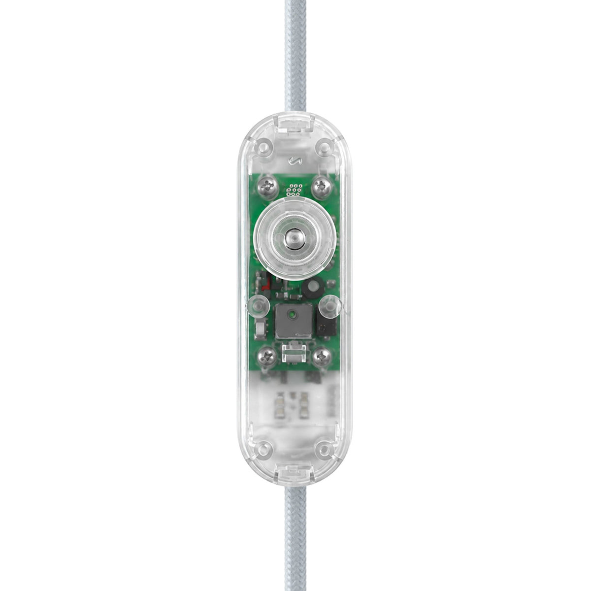 Dimmer universale per lampade da tavolo con pulsante touch per lampadine LED e incandescenza - Trasparente