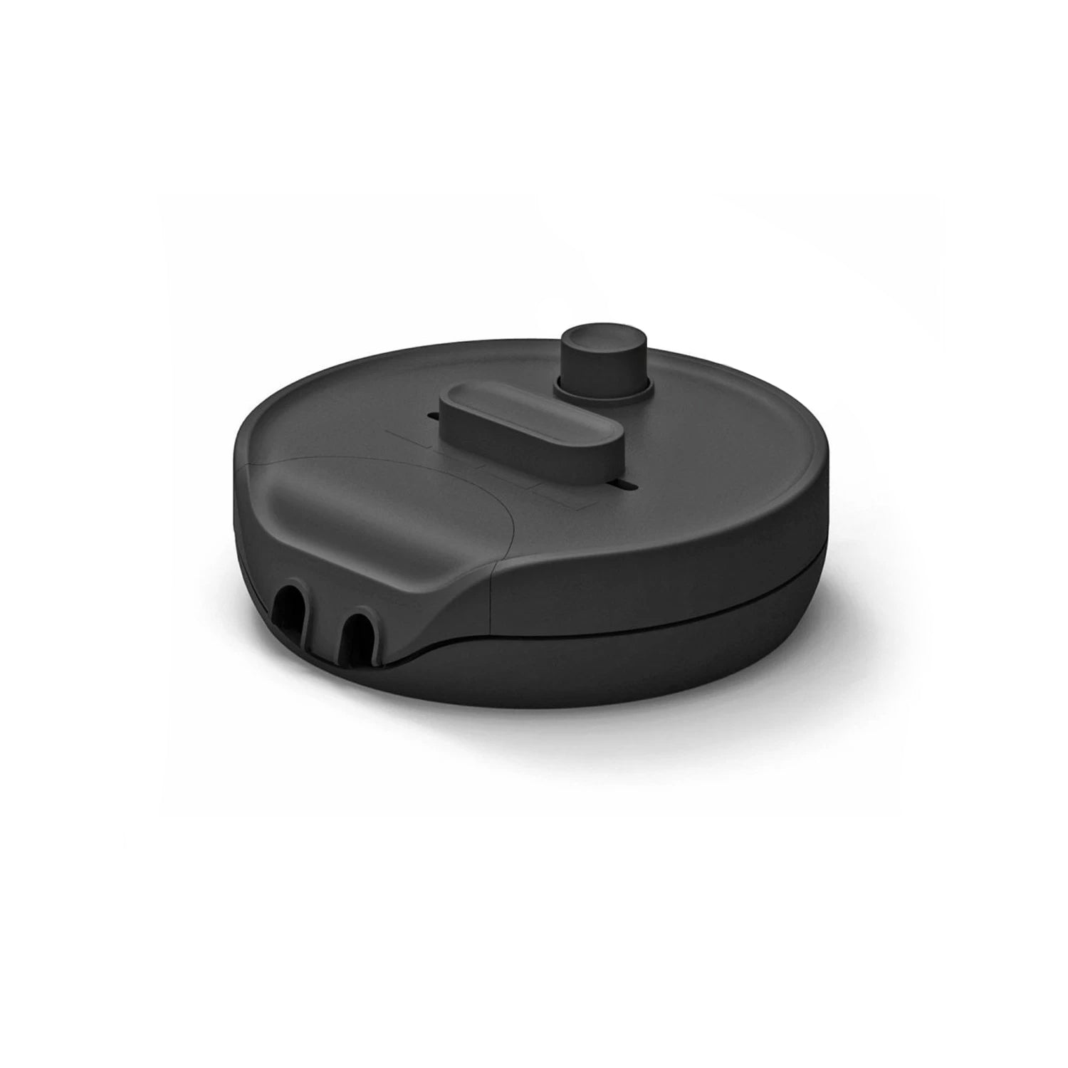 Dimmer universale rotondo con pulsante e morsetto di terra - omologato UL - Nero