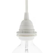 Double Ferrule Thermoplastic E26 light bulb socket kit - White