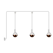 E-Snake EIVA Outdoor lamp for wet locations with 3 lights with canopy - White