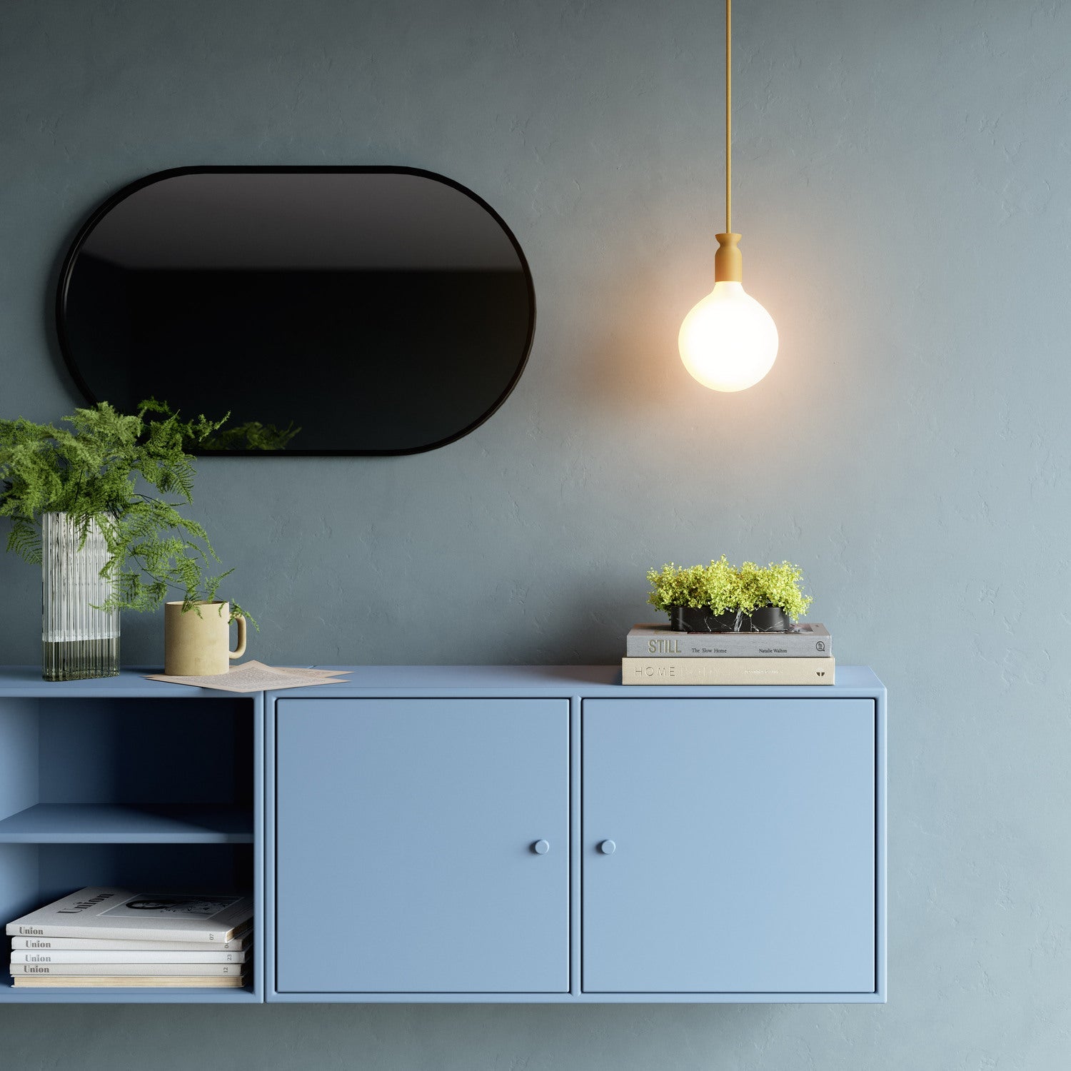 E26 socket kit in recycled plastic from 3D printing - Ochre