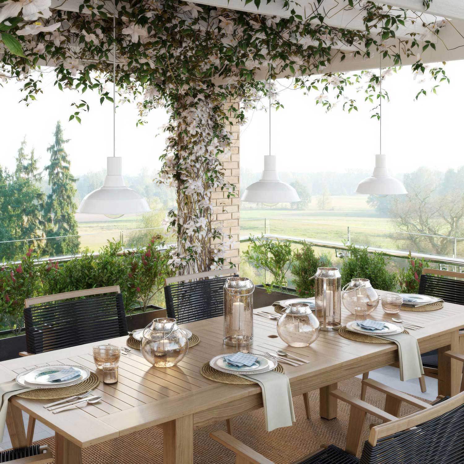 EIVA ELEGANT, E26 silicone socket kit for lampshade - suitable for wet locations - White