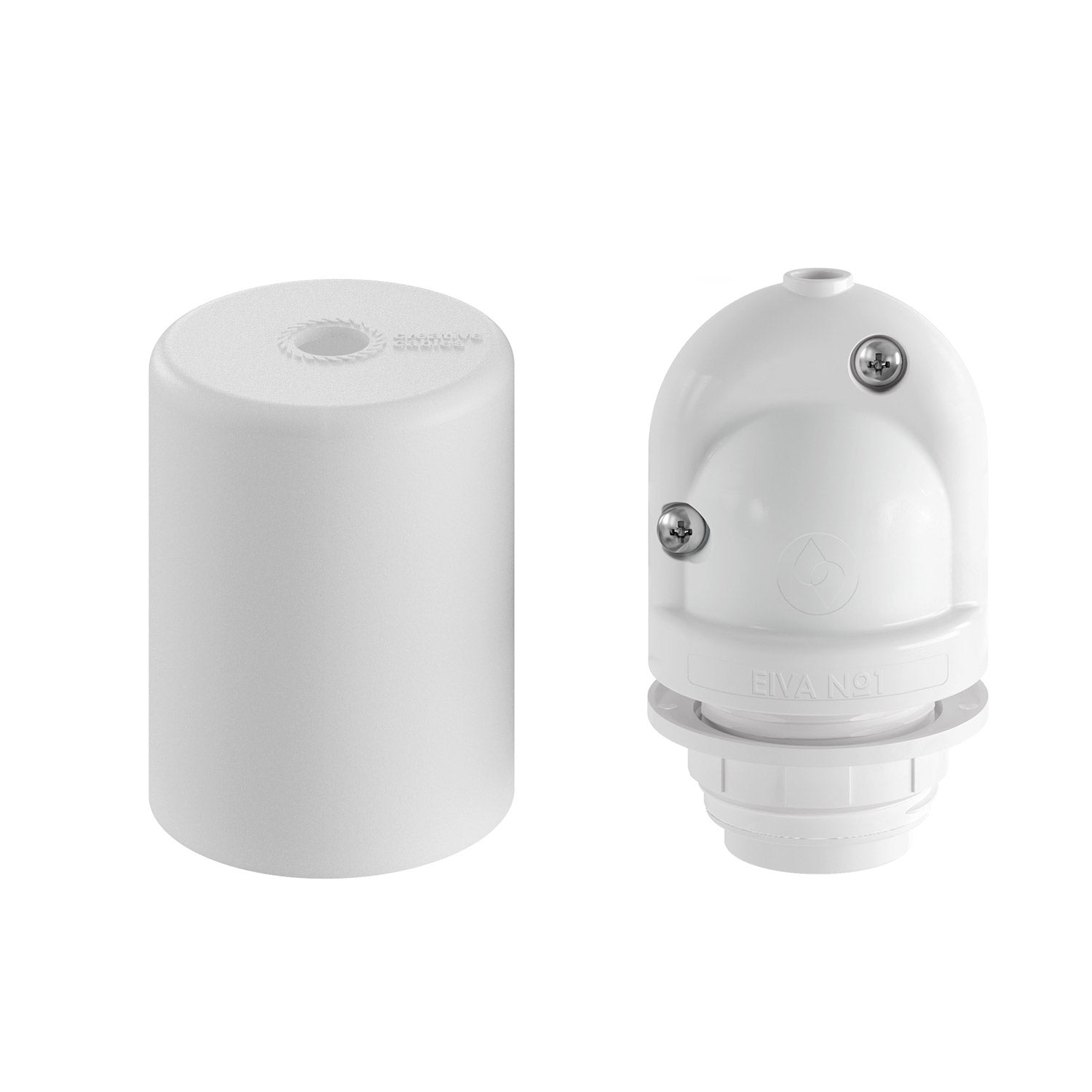 EIVA ELEGANT, E26 silicone socket kit for lampshade - suitable for wet locations - White