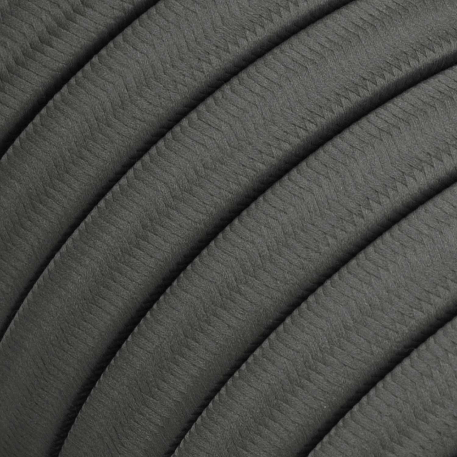 Electric Cable Color Cord for Custom String Lights, covered by Rayon fabric Grey - CM03