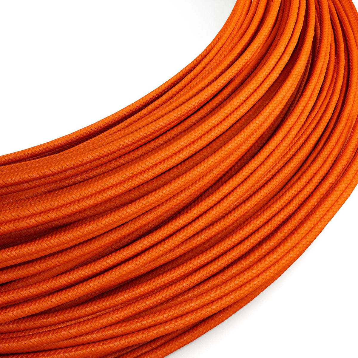 Orange fabric Extra Low Voltage electrical cable RM15 – Creative Cables