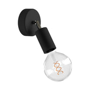 Fermaluce EIVA ELEGANT with adjustable joint, canopy and socket for wet locations - Black