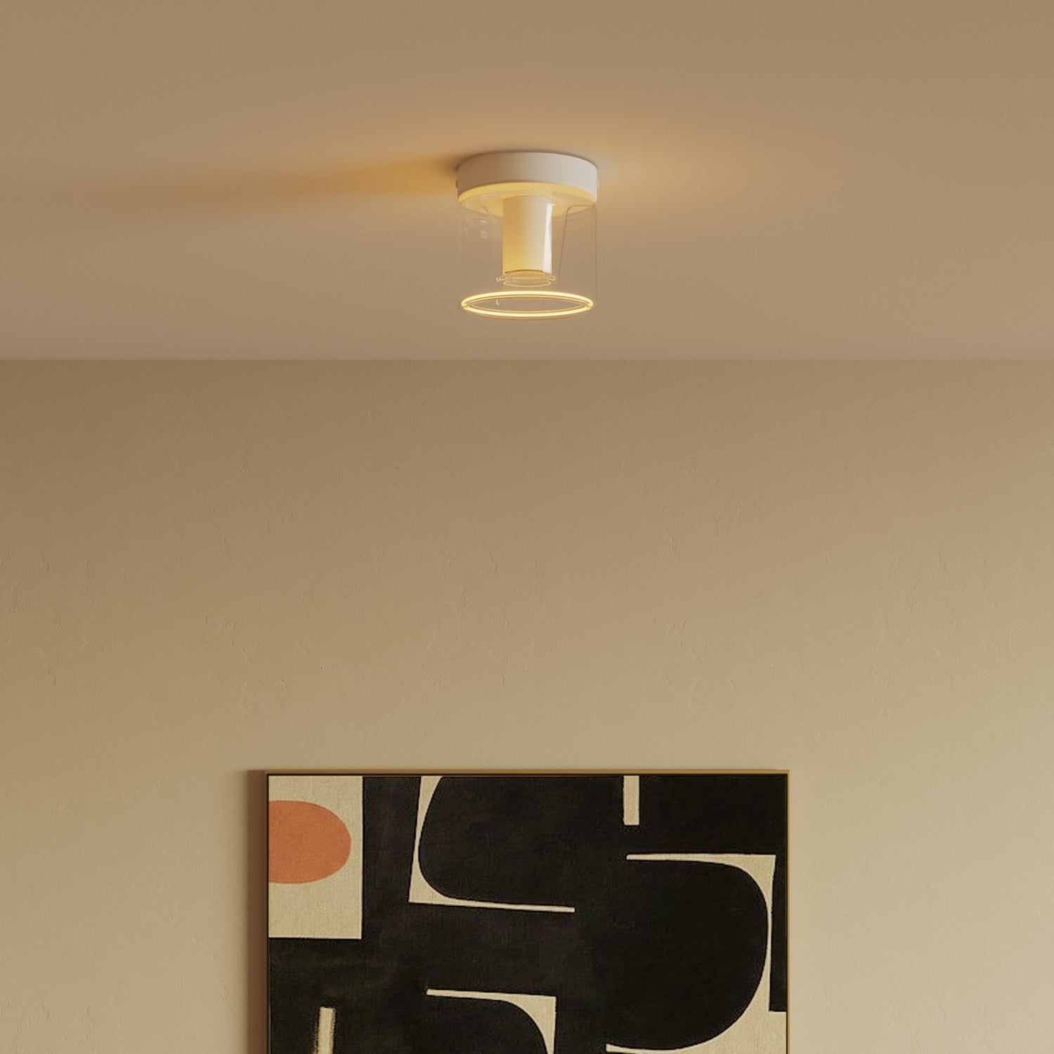 Fermaluce wall lamp Matt white with G03 bulb