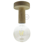 Fermaluce Wood M, the painted wood flush light for your wall or ceiling - Neutral