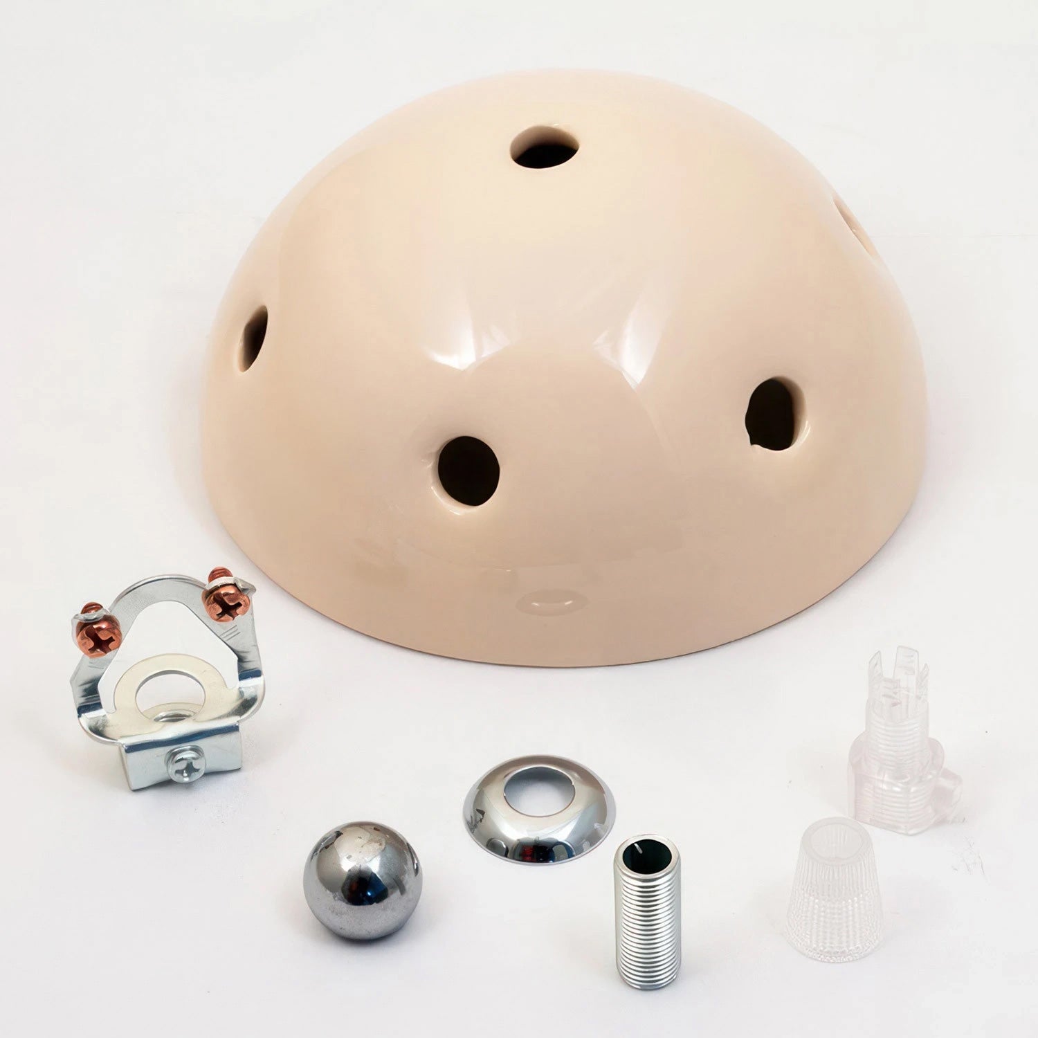 Kit rosone in ceramica a 6 fori - Avorio