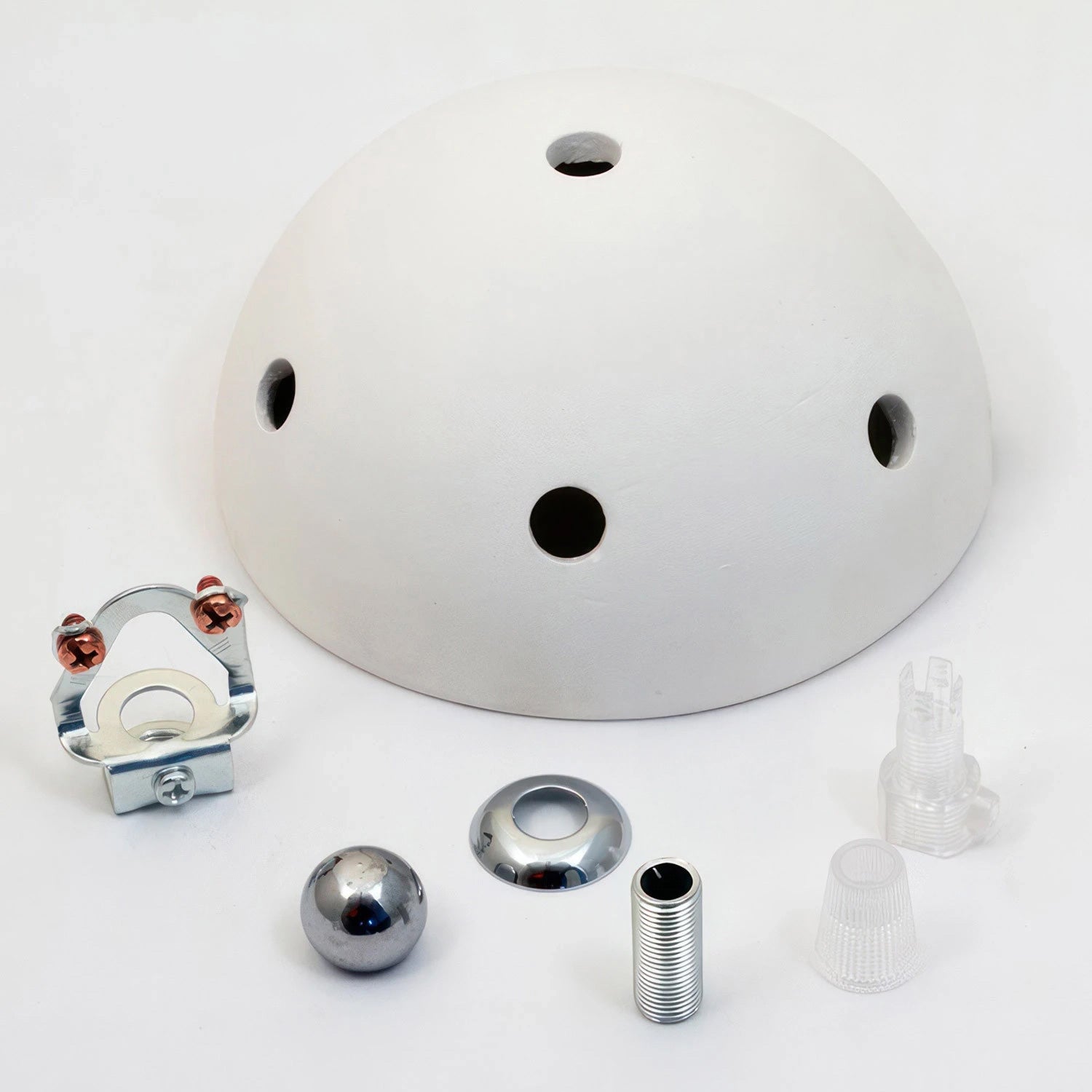 Kit rosone in ceramica a 6 fori - Biscotto