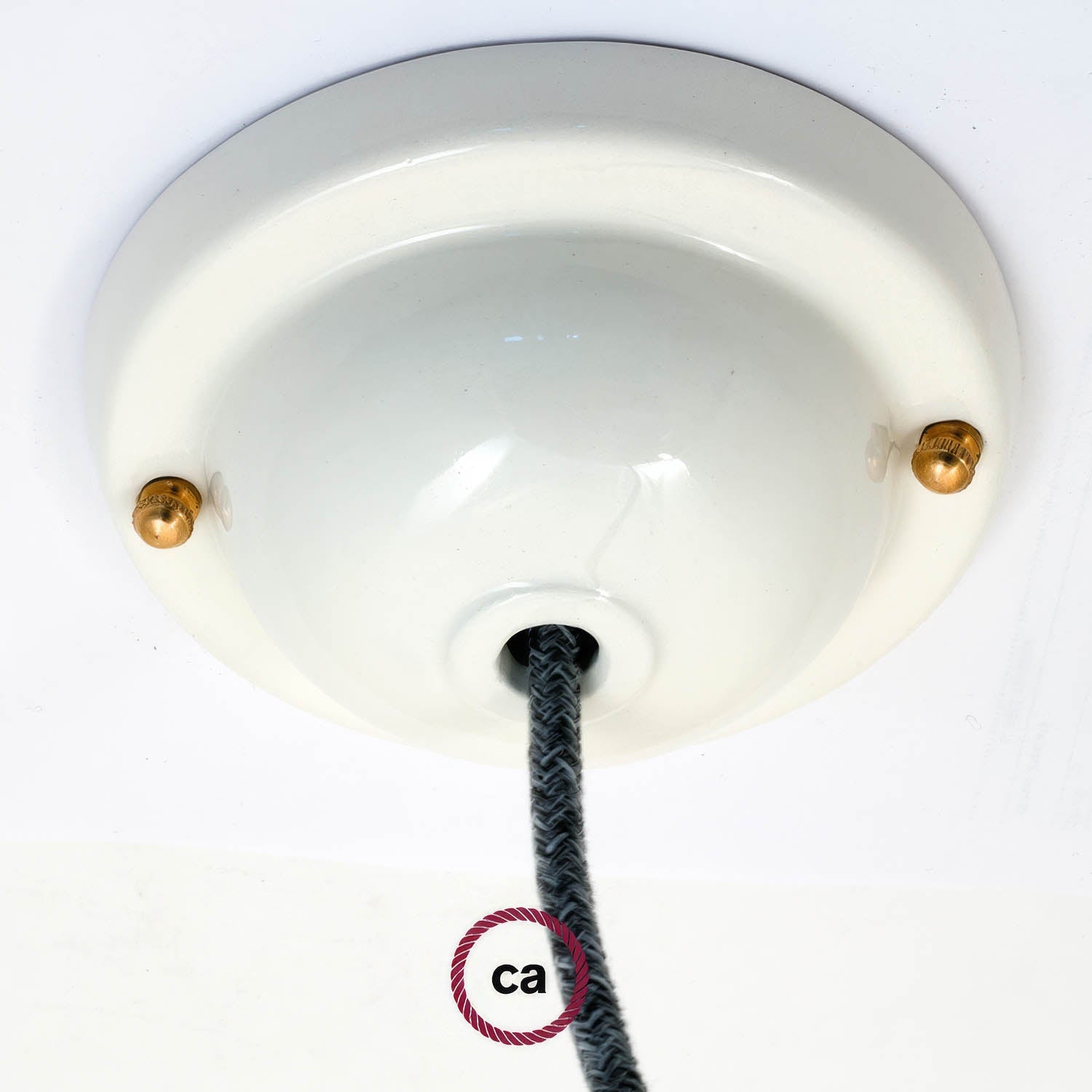 Kit rosone in ceramica semplice - Bianco