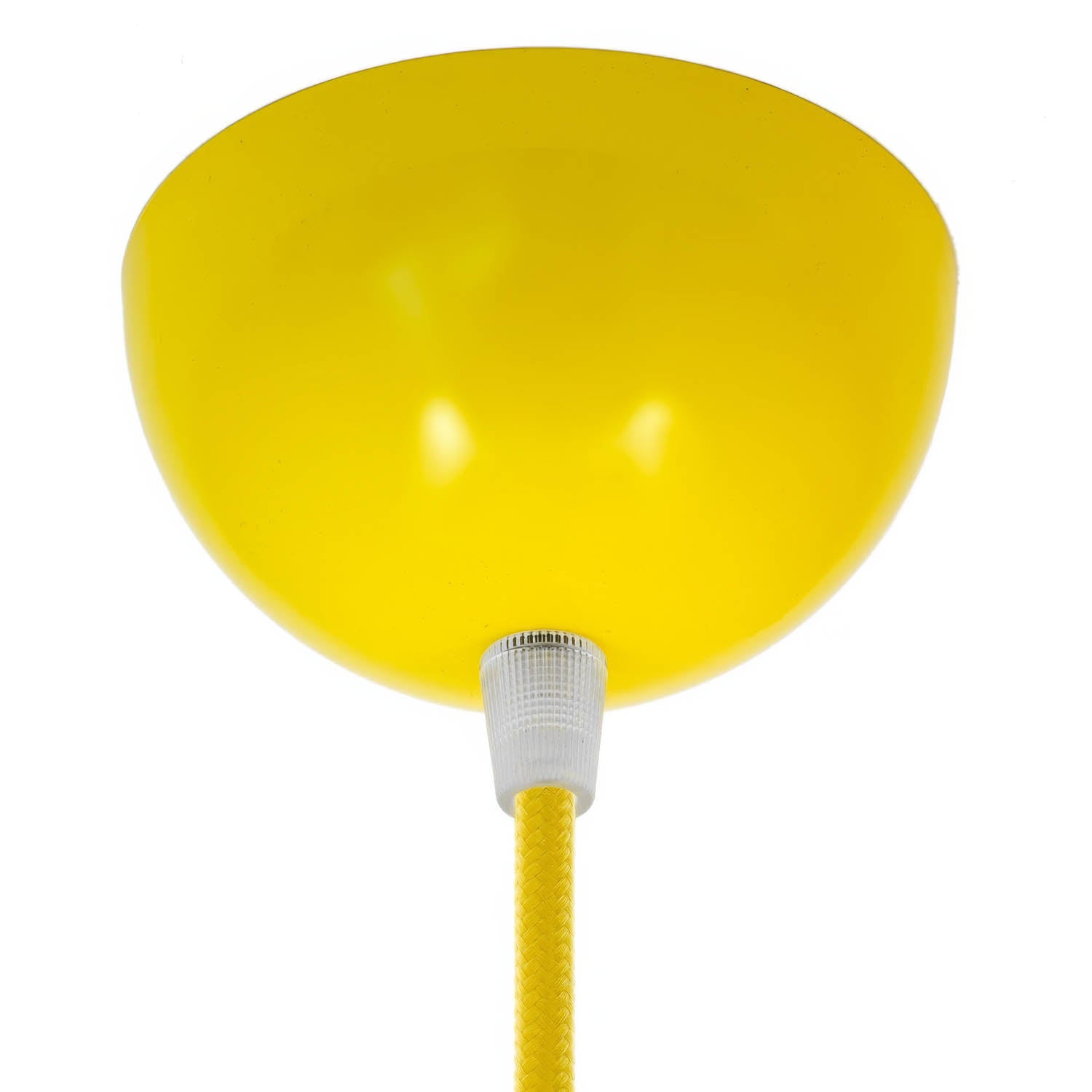 Kit rosone semisferico in metallo verniciato - Giallo