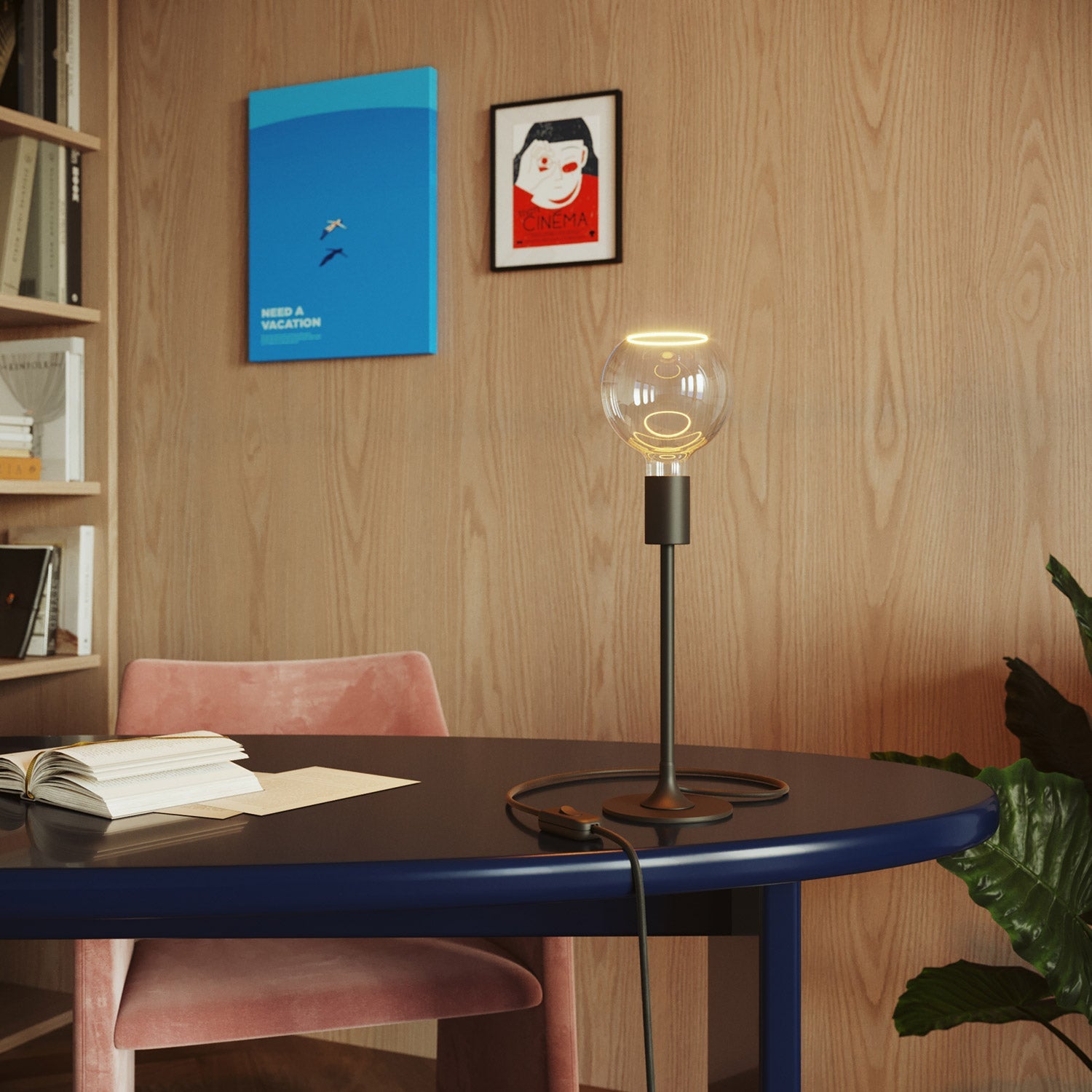 LED Clear Light Bulb Ghost Line CRI 90 G40 4W 300Lm E26 120V 2200K Dimmable - G05