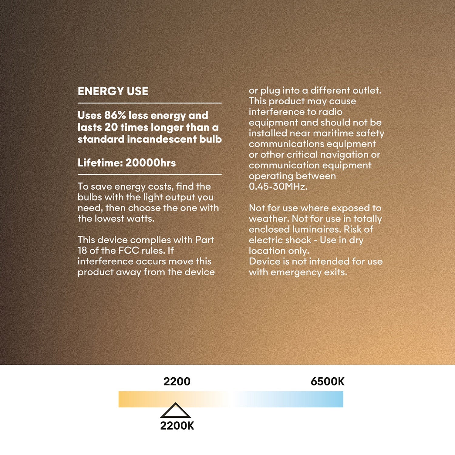 LED Clear Light Bulb Ghost Line CRI 90 Recessed Mini Donut 5,5W 450Lm E26 120V 2200K Dimmable - G03