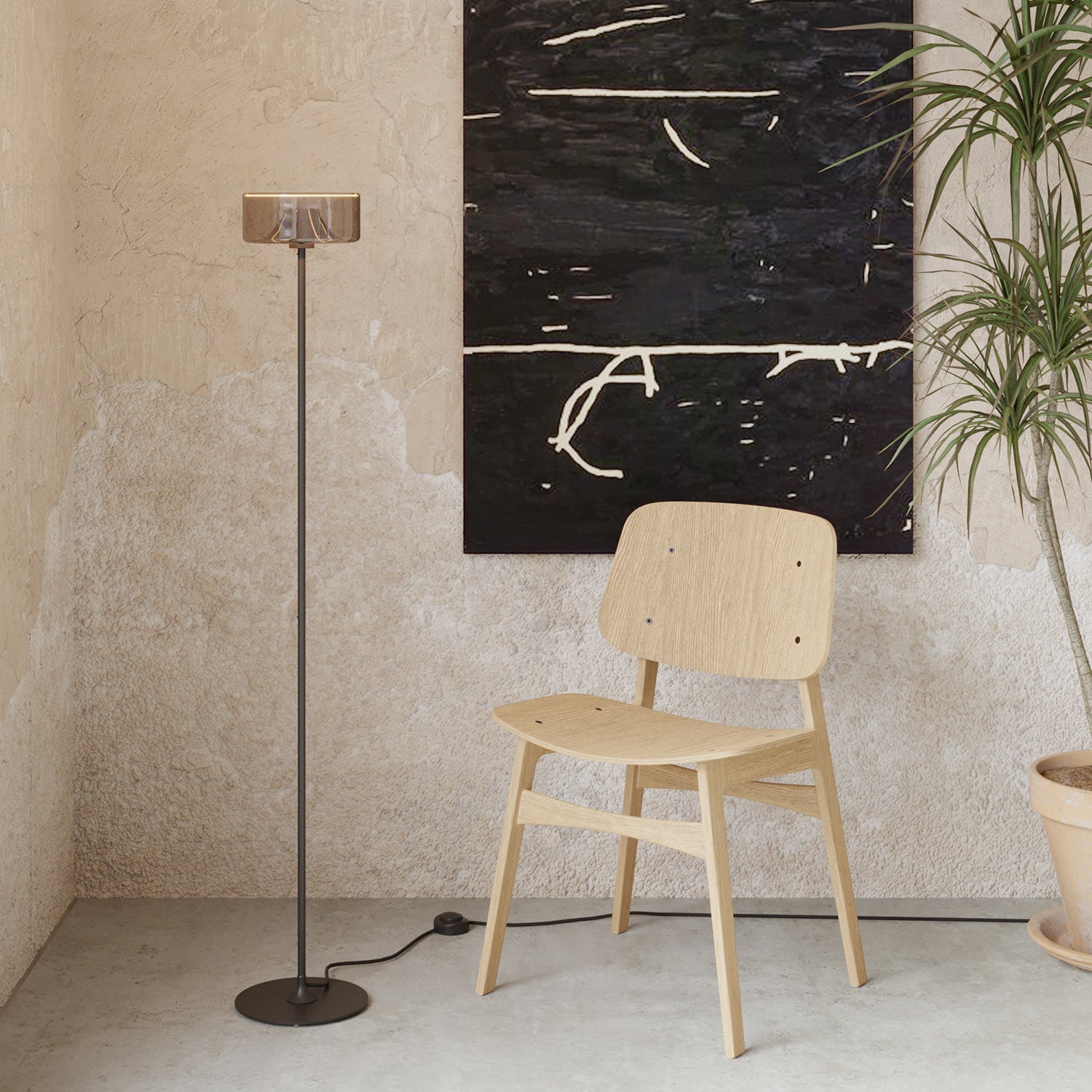 MAG-Y, kit supporto magnetico per lampada - Nero