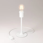 MAG-Y metal table lamp with fitting for lampshade - Matt white
