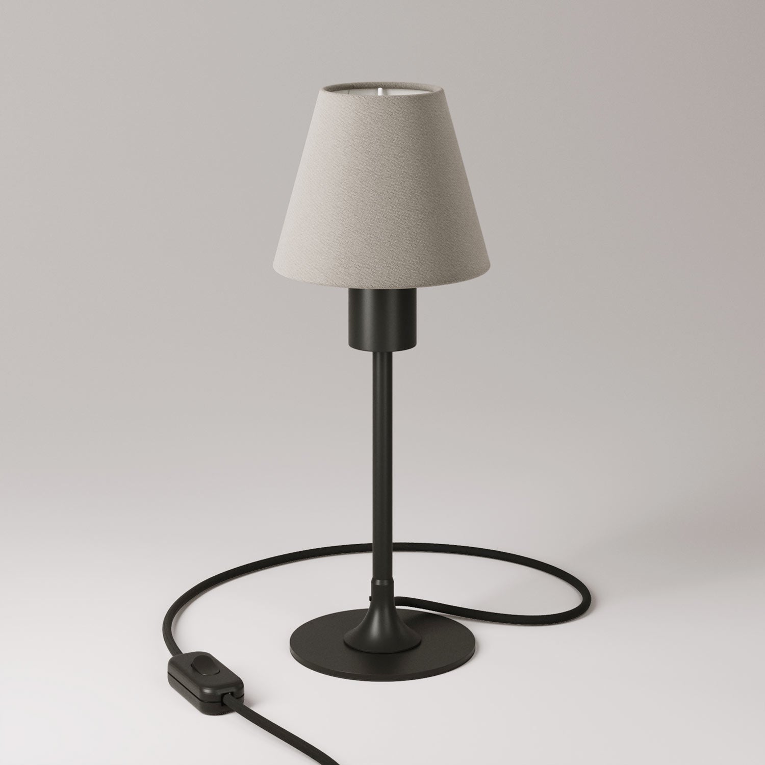 MAG-Y table lamp with canvas shade - Black