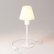 MAG-Y table lamp with canvas shade - Matt white