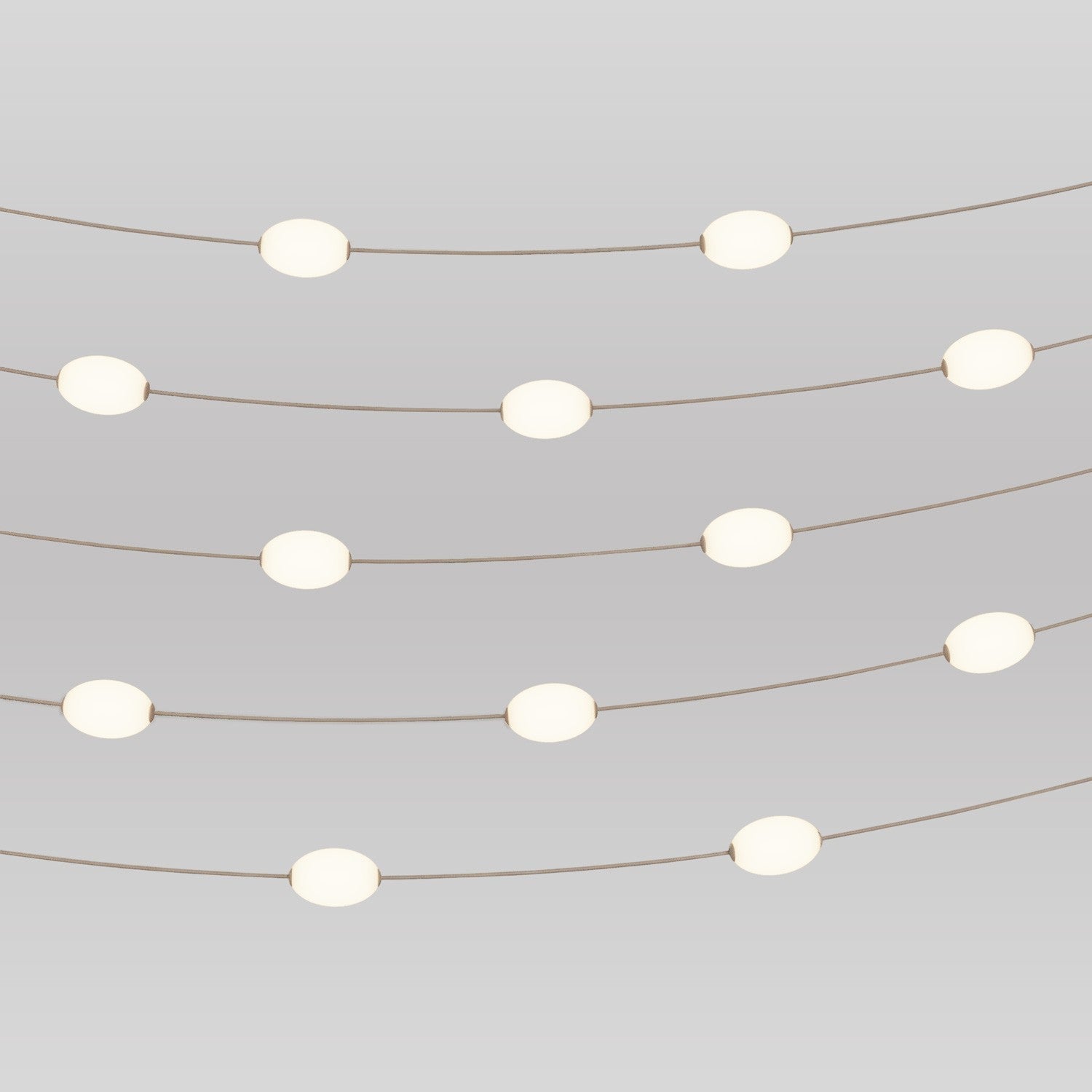 Outdoor 12-Light String Light for wet locations Desert Brown, Power supply with US plug - Marina12