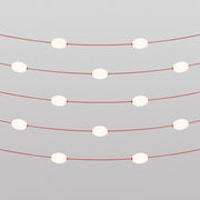Outdoor 12-Light String Light for wet locations Starfish Red, Power supply with US plug - Marina12