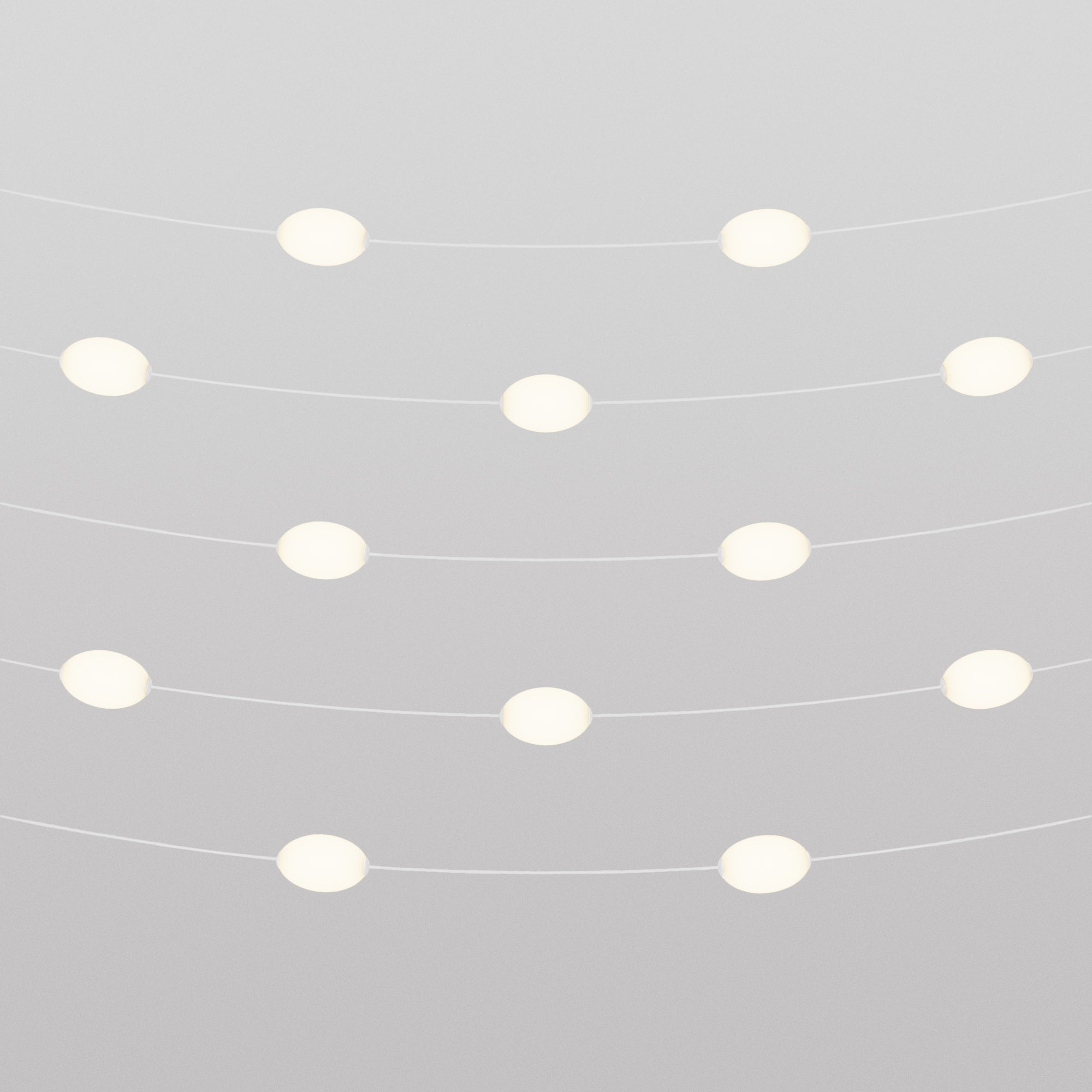 Outdoor 12-Light String Light for wet locations White Sand, Power supply with US plug - Marina12