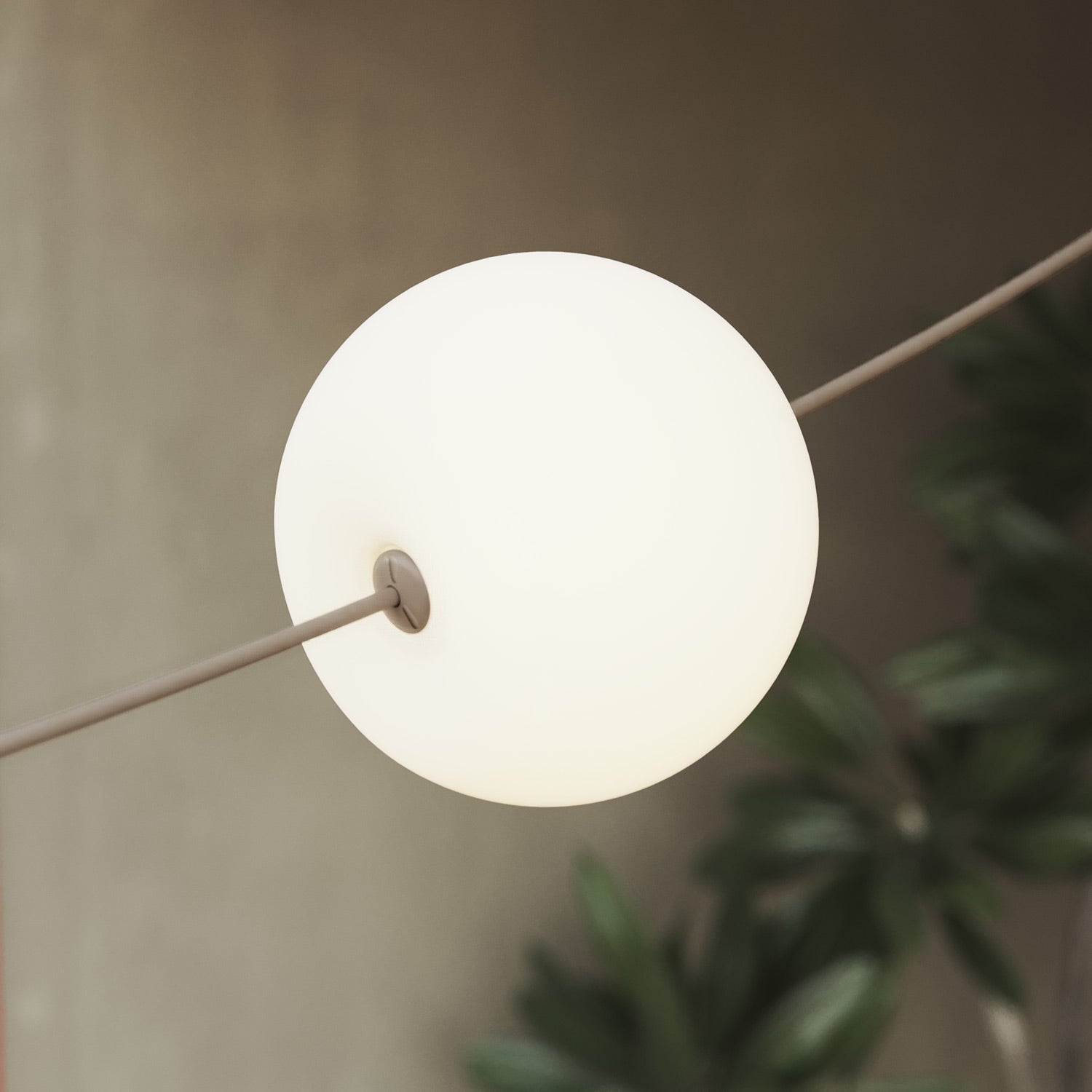 Outdoor 3-Light String Light for wet locations Desert Brown, Power supply with US plug - Marina3 Cherry 70 cm
