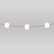 Outdoor 3-Light String Light for wet locations Olive Green, Power supply with US plug - Marina3 Cherry
