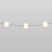 Outdoor 3-Light String Light for wet locations Olive Green, Power supply with US plug - Marina3 Cherry 70 cm