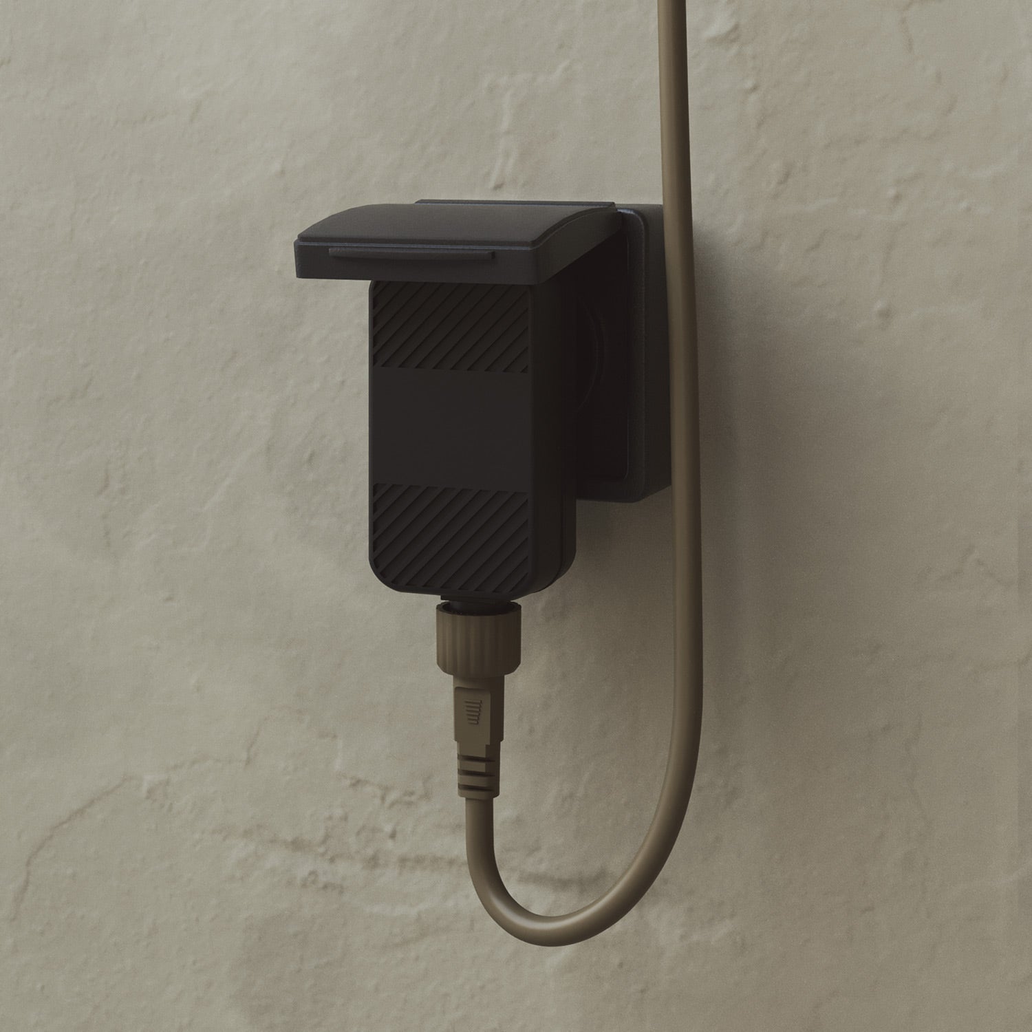 Outdoor 3-Light String Light for wet locations Olive Green, Power supply with US plug - Marina3 Cherry 140 cm