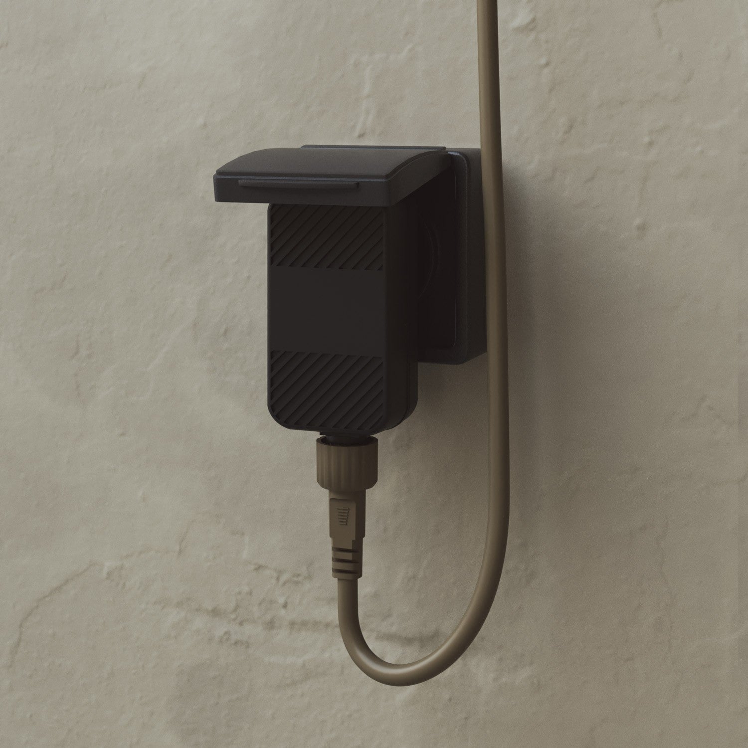 Outdoor 3-Light String Light for wet locations Olive Green, Power supply with US plug - Marina3 Cherry 70 cm