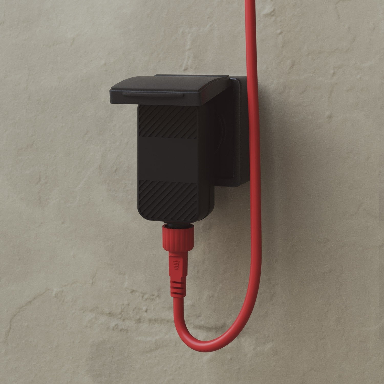 Outdoor 3-Light String Light for wet locations Starfish Red, Power supply with US plug - Marina3 Cherry 70 cm