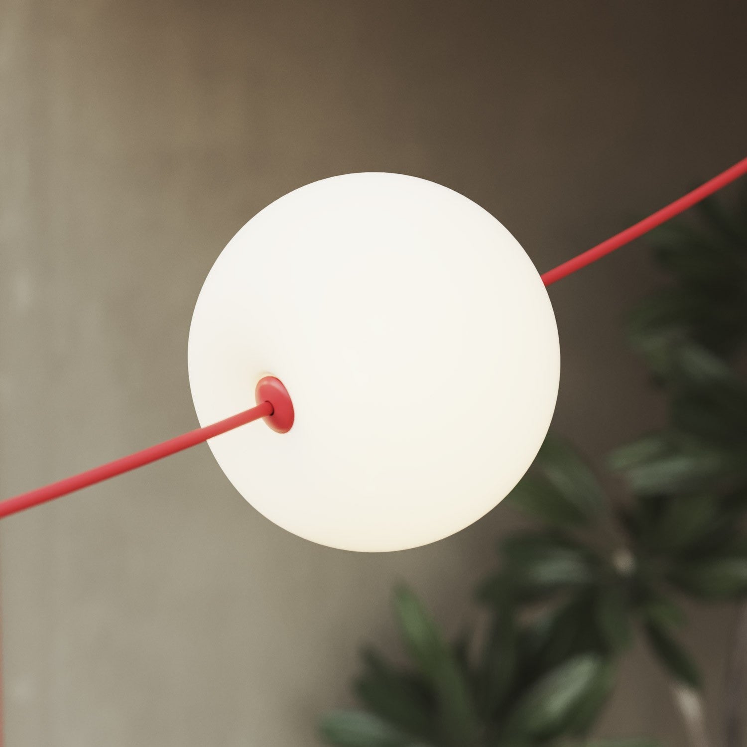 Outdoor 3-Light String Light for wet locations Starfish Red, Power supply with US plug - Marina3 Cherry