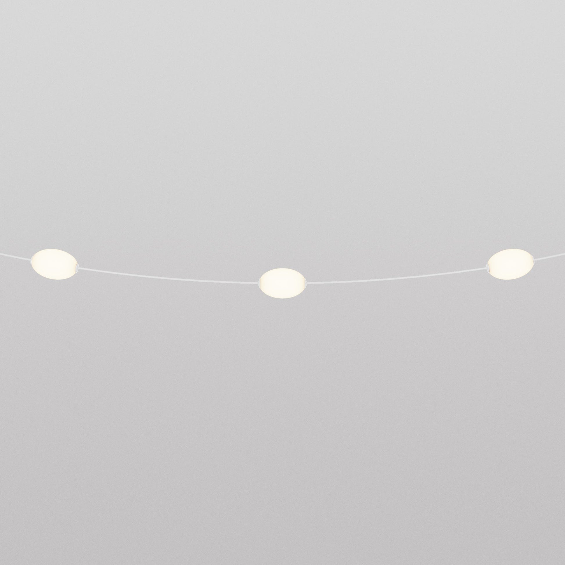 Outdoor 3-Light String Light for wet locations White Sand, Power supply with US plug - Marina3